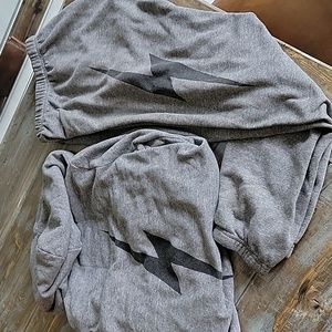Aviator Nation Grey Sweatshirt and Pants SET